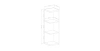 Étagère verticale design collection CORK. Aspect Pin