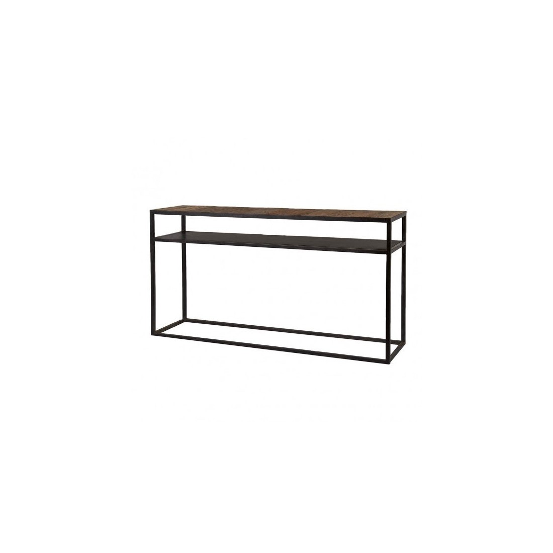 Console de salon style industriel en bois massif. Collection MODENE