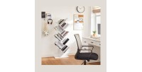Bibliothèque arbre style design collection AUSTIN. Coloris blanc.