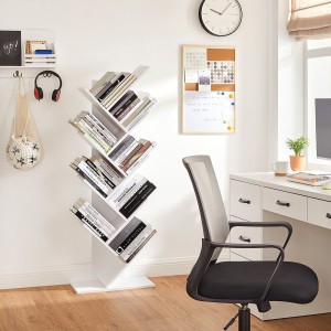 Bibliothèque arbre style design collection AUSTIN. Coloris blanc.