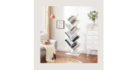 Bibliothèque arbre style design collection AUSTIN. Coloris blanc.