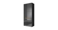 Armoire de rangement coloris gris collection LUCIA. Meuble design idéal pour votre salle à manger.