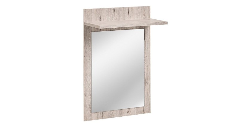 Meuble d'entrée - ONYX 3 - Coloris chêne et blanc