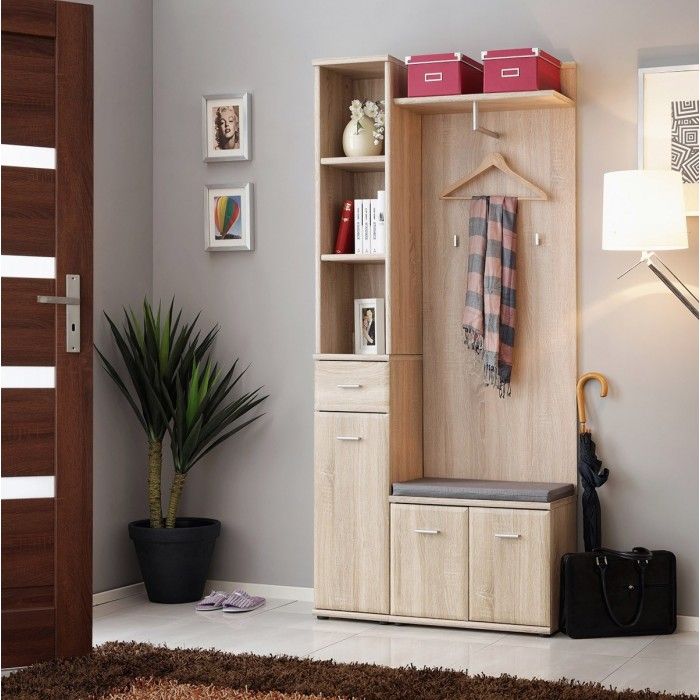 Meuble d'entrée - ARIA 1 - Coloris chêne