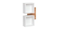 Meuble d'entrée - TORTH 3 - Coloris chêne et blanc