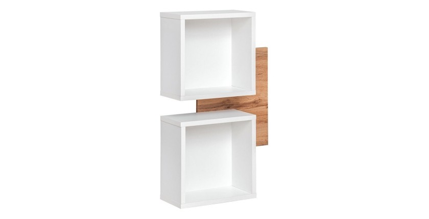 Meuble d'entrée - TORTH 3 - Coloris chêne et blanc