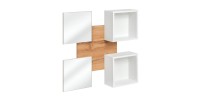 Meuble d'entrée - TORTH 5 - Coloris chêne et blanc