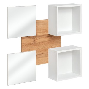 Meuble d'entrée - TORTH 5 - Coloris chêne et blanc