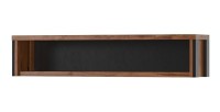 Etagère 120cm collection WINDSOR. Coloris chêne foncé et gris anthracite.