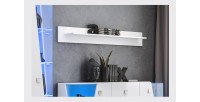 Etagère design 150cm collection SPIKE . Couleur blanc mat