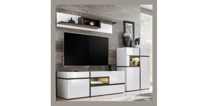 Etagère design 150cm collection CRISS. Meuble déco, moderne et design pour votre salon.