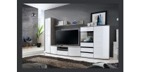 Etagère design 150cm collection NOUK. Coloris effet chêne San Remo