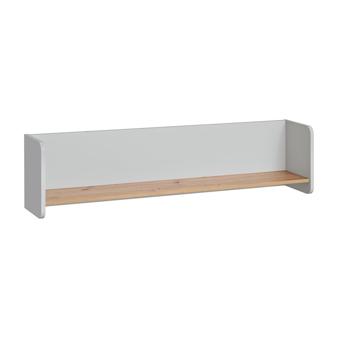 Etagère pour chambre ado ou enfant. Collection BIBOU. Coloris gris et chêne