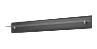 Étagère murale en verre LUCIA, 170cm, design et moderne, coloris gris