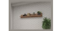 Étagère murale design 160cm coloris chêne. Collection BREDA.