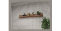 Étagère murale design 180cm coloris chêne. Collection BREDA.