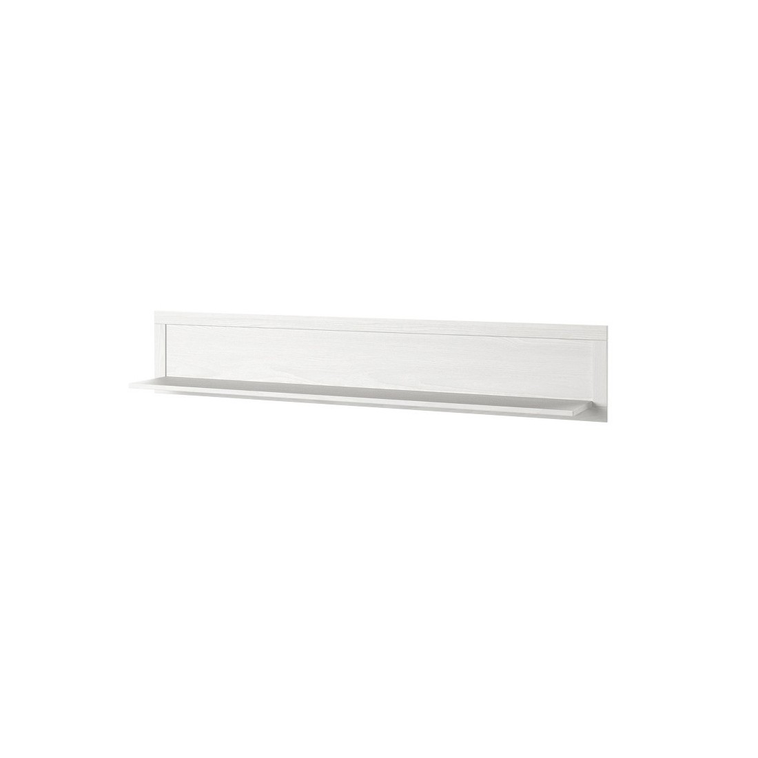 Étagère murale 180cm coloris frêne blanc. Collection ASSIA.