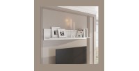 Étagère murale 180cm coloris frêne blanc. Collection ASSIA.
