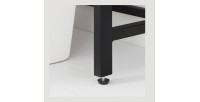 Meuble pour WC, machine à laver style industriel coloris chêne foncé et noir collection TALKE