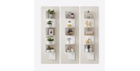 Étagère d'angle style design collection AUSTIN. Coloris blanc.