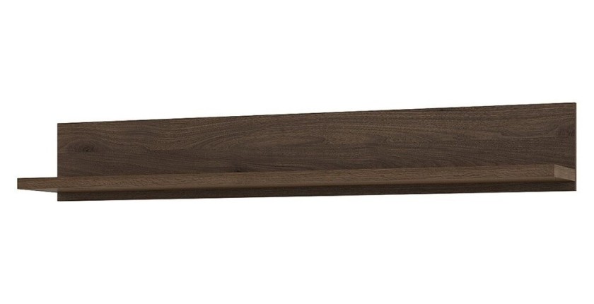 Etagère design 150cm collection DARWIN. Coloris chêne foncé.
