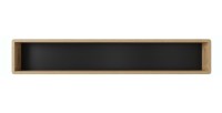 Etagère design 150cm collection VILLA. Coloris chêne et noir.