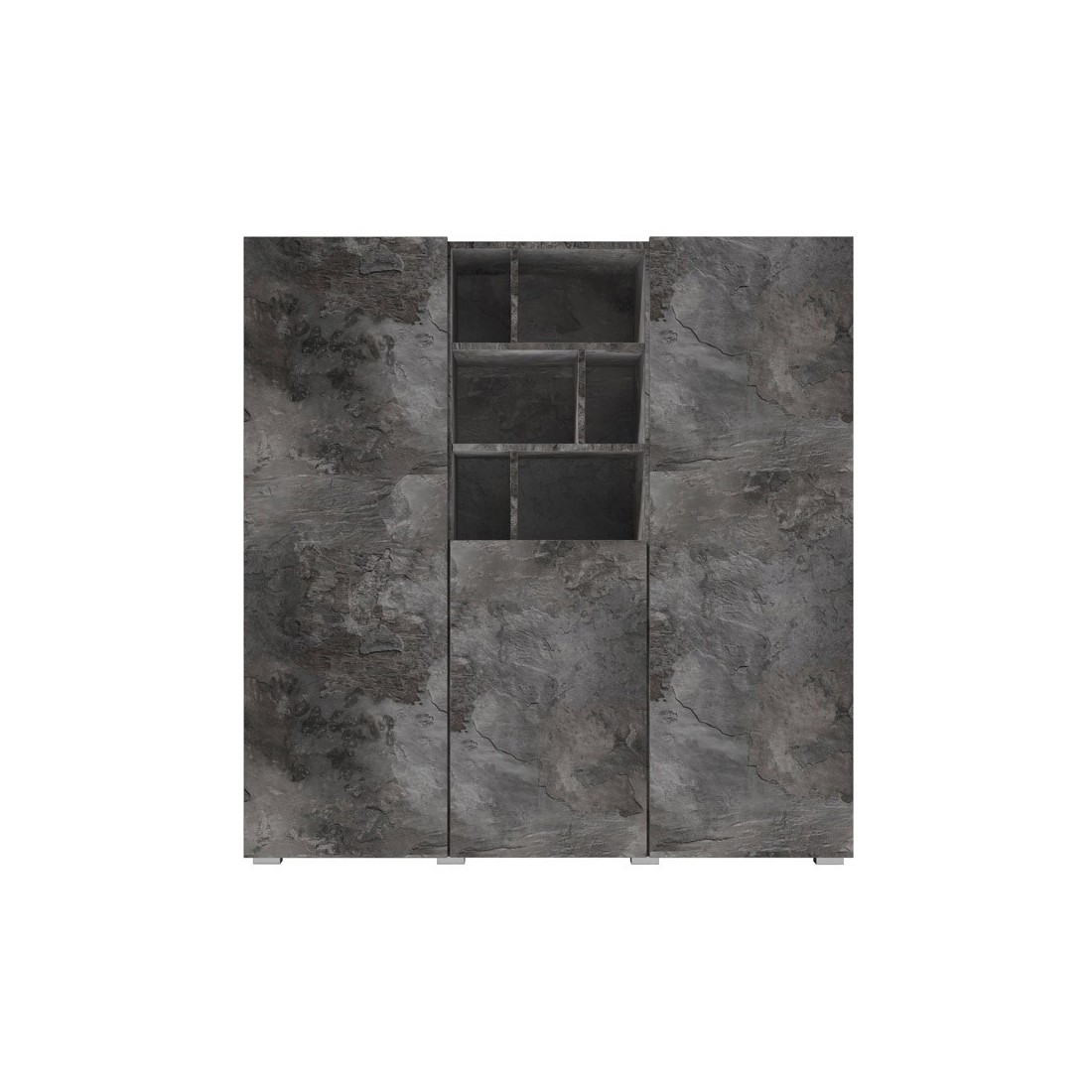 Buffet haut 130cm style design collection NARVA. Coloris ardoise.