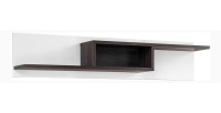 Ensemble 4 meubles de salon collection CRISS avec LEDS intégrés. Couleur blanche et finitions chêne.