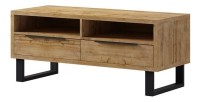 Ensemble 3 meubles de salon collection MILO. Coloris chêne. Style industriel