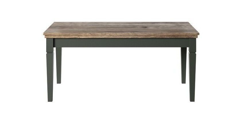 Ensemble de 5 meubles pour votre salon coloris vert et chêne. Collection ASSIA