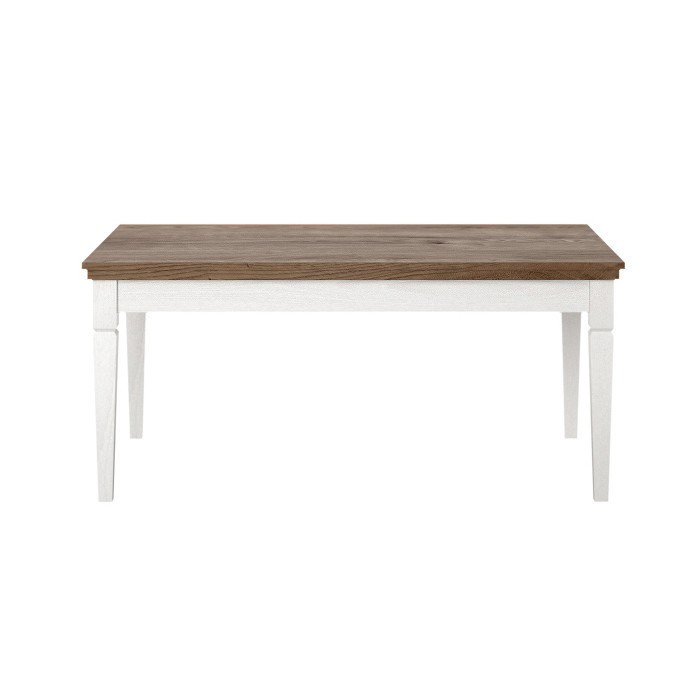 Ensemble de 6 meubles pour votre salon coloris frêne blanc et chêne. Collection ASSIA