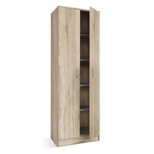 Armoire de rangement REY 60cm, idéal pour votre entrée, votre buanderie ou encore votre salle de bain.
