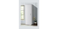 Armoire une porte collection ALABAMA - Coloris Blanc.