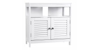 Meuble sous lavabo coloris blanc collection CLEAN - Meuble de salle de bain