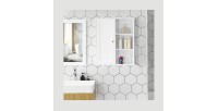 Armoire suspendue pour salle de bain coloris blanc collection CLEAN