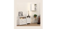 Armoire suspendue pour salle de bain coloris blanc collection CLEAN