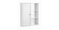 Ensemble de trois meubles de salle de bain collection CLEAN coloris blanc.
