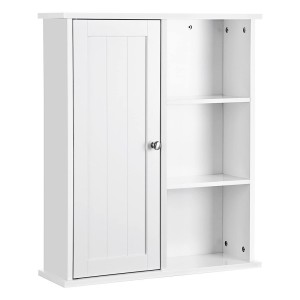 Ensemble de trois meubles de salle de bain collection CLEAN coloris blanc.