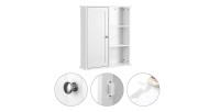 Ensemble de trois meubles de salle de bain collection CLEAN coloris blanc.