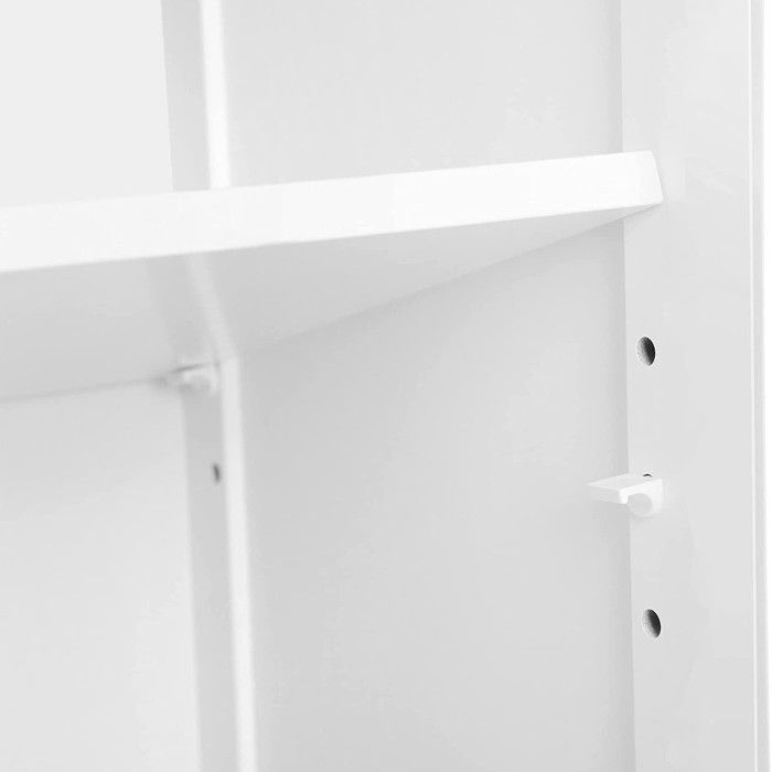 Ensemble de deux meubles de salle de bain collection CLEAN coloris blanc.