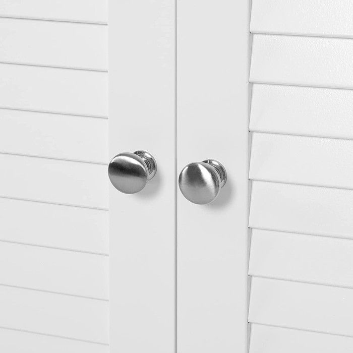Ensemble de deux meubles de salle de bain collection CLEAN coloris blanc.