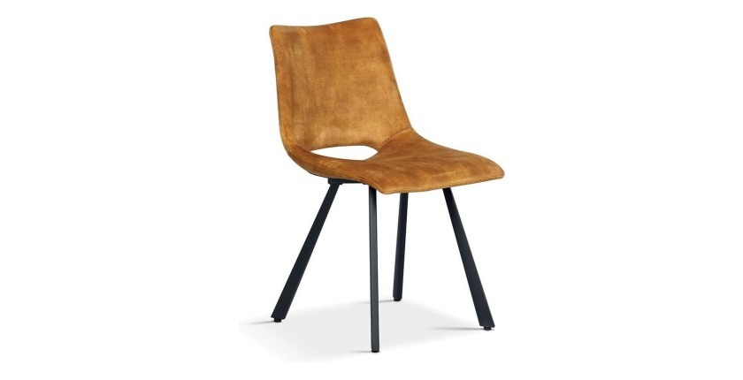Chaises de salle à manger en cuir PU or MIMI