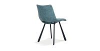 Chaises de salle à manger en cuir PU bleu MIMI