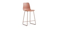 Chaise de comptoir 'Mario' PP Terracotta, dimensions : H100.5 x L51 x P44cm