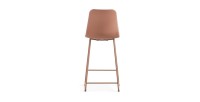 Chaise de comptoir 'Mario' PP Terracotta, dimensions : H100.5 x L51 x P44cm