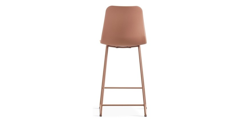 Chaise de comptoir 'Mario' PP Terracotta, dimensions : H100.5 x L51 x P44cm