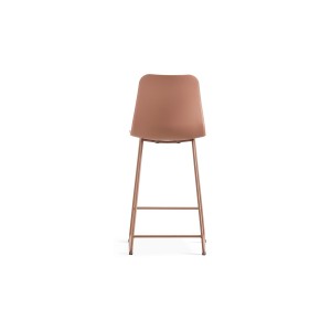 Chaise de comptoir 'Mario' PP Terracotta, dimensions : H100.5 x L51 x P44cm