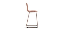 Chaise de comptoir 'Mario' PP Terracotta, dimensions : H100.5 x L51 x P44cm