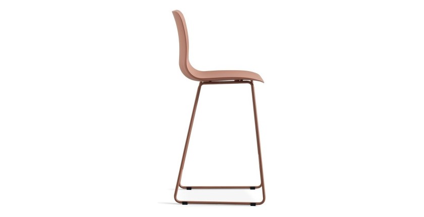 Chaise de comptoir 'Mario' PP Terracotta, dimensions : H100.5 x L51 x P44cm