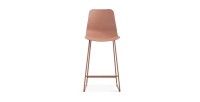 Chaise de comptoir 'Mario' PP Terracotta, dimensions : H100.5 x L51 x P44cm